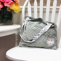 Patches Personalized Signature Bag [Gray]