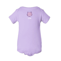Wiggle the Hippo™ Custom Bodysuit [Lavender]