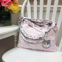 Patches Personalized Signature Bag [Pink]